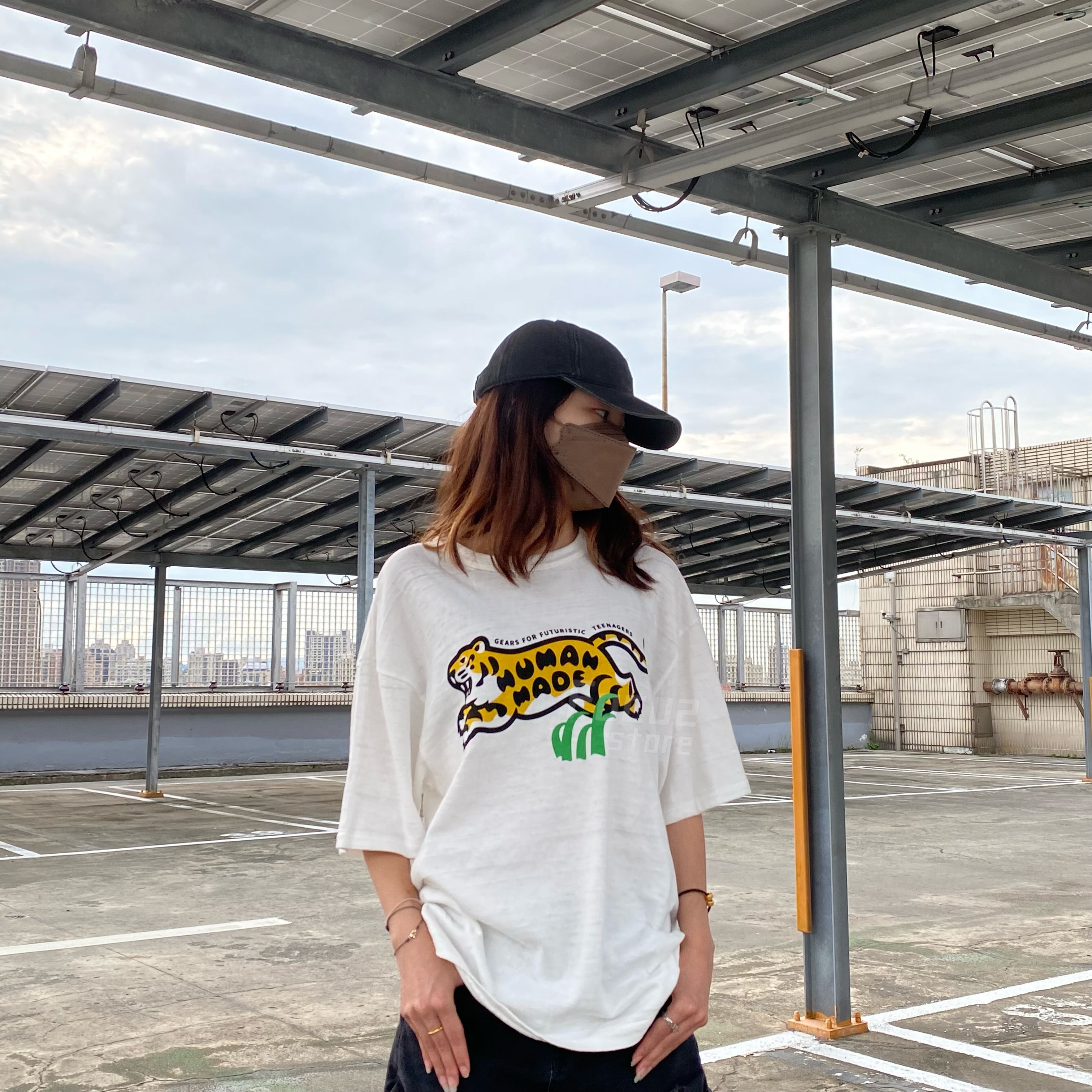 Human Made Tiger Graphic #01 T-Shirt White (HM24TE001)