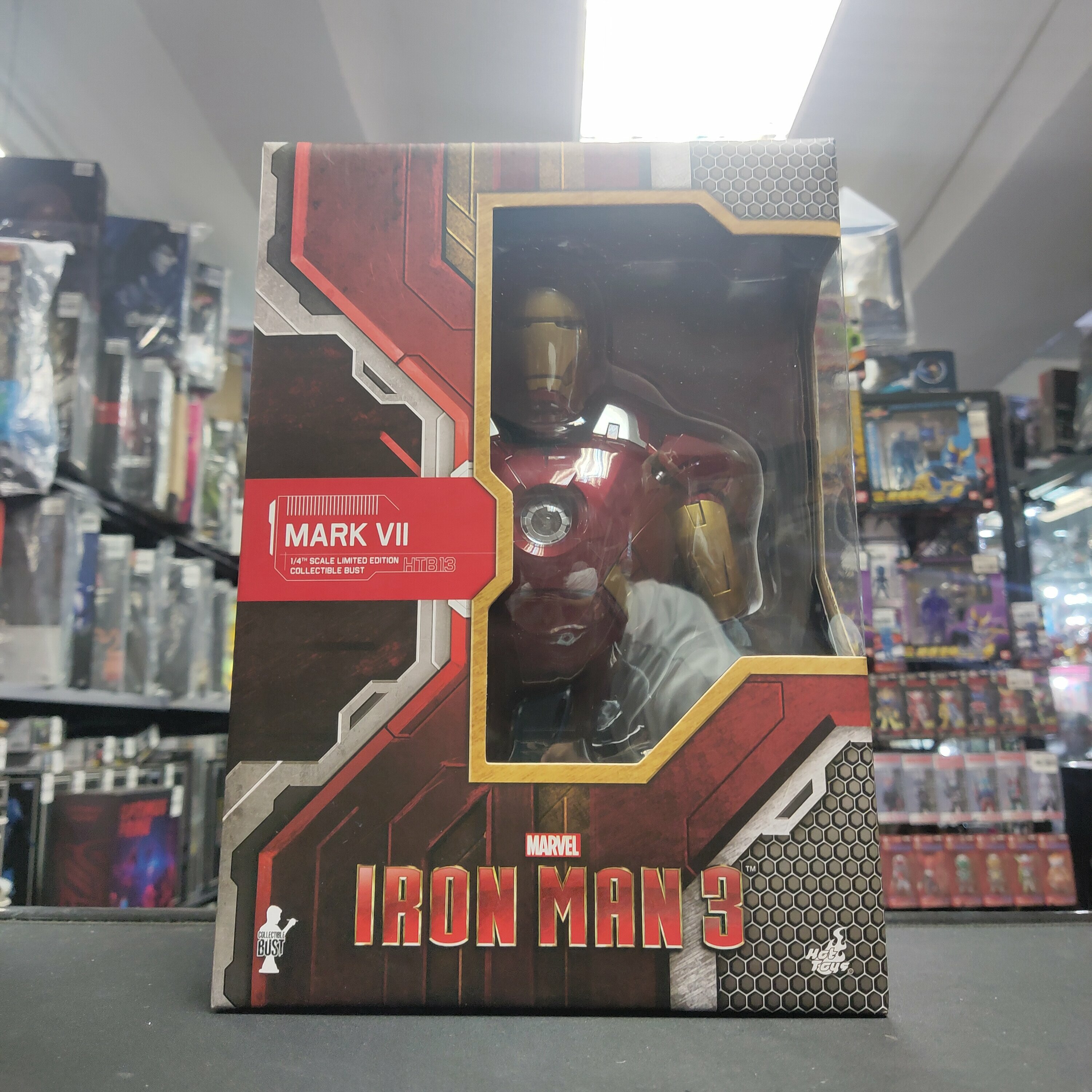 寄賣 其它  HTB13 1/4 Scale Iron Man 3 Iron Man Mark VII Bust