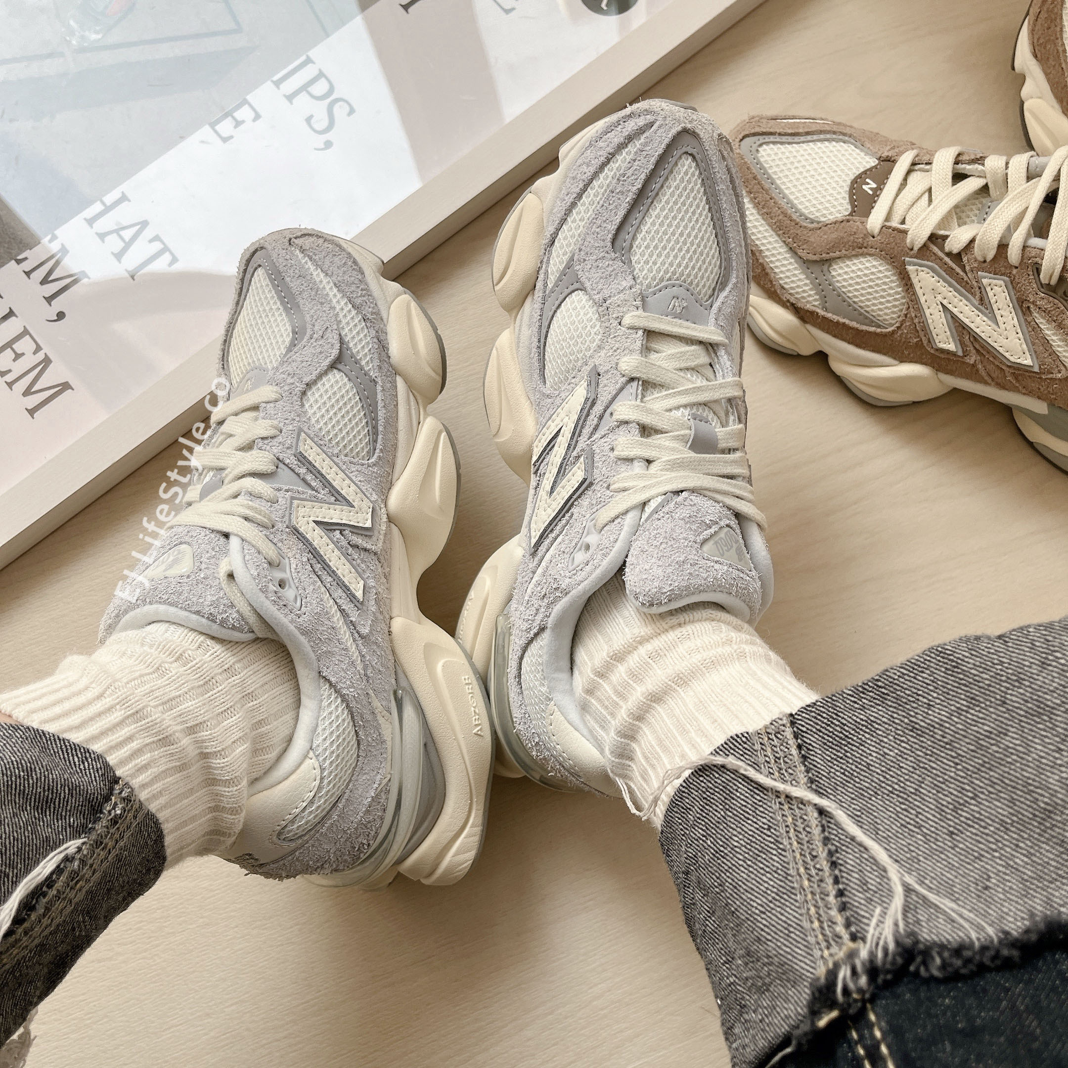 NEW BALANCE 9060 NB 奶油底老爹鞋大地色灰色/ 現貨