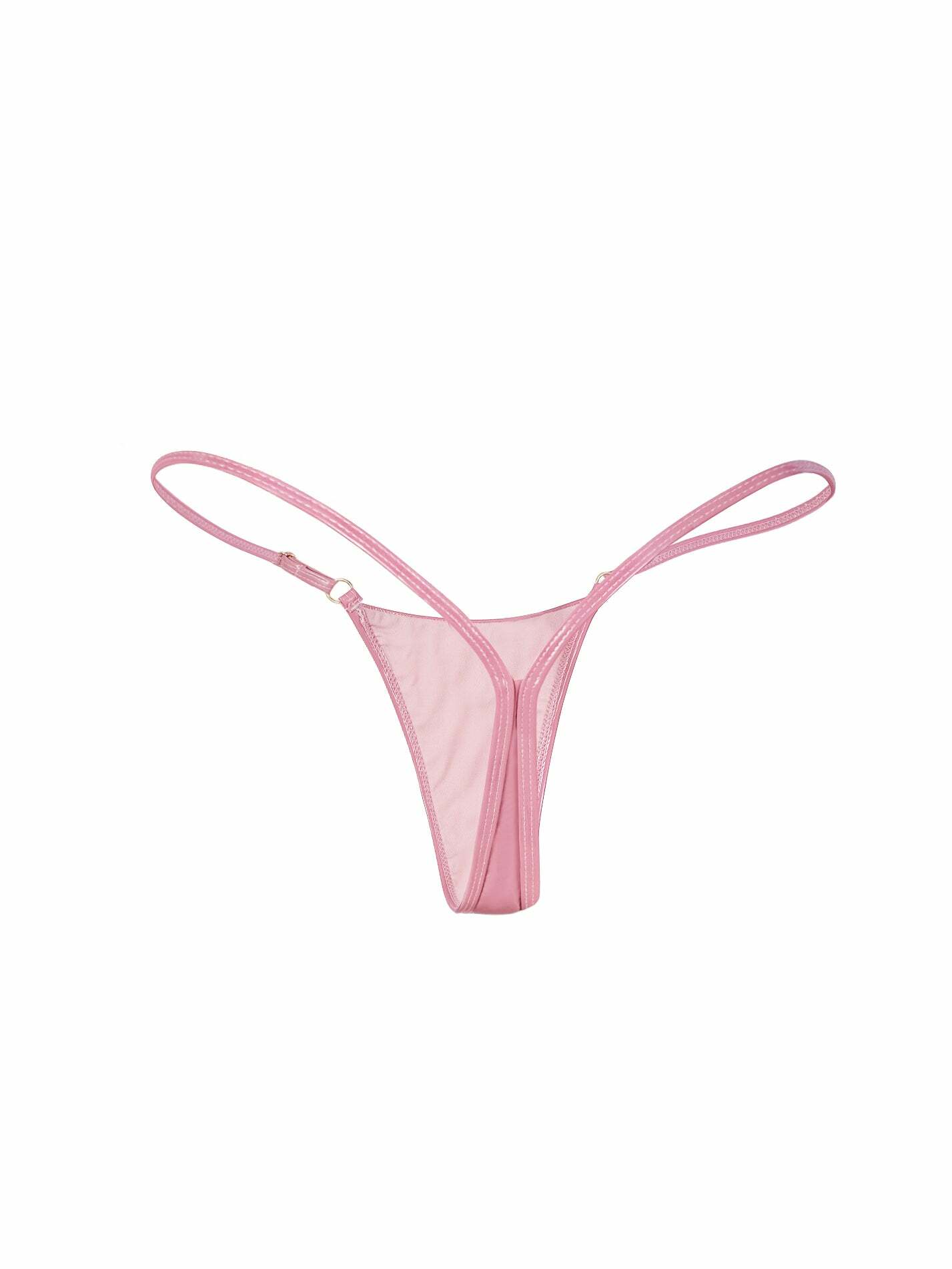 Cherry Vinyl Mini Thong PINK