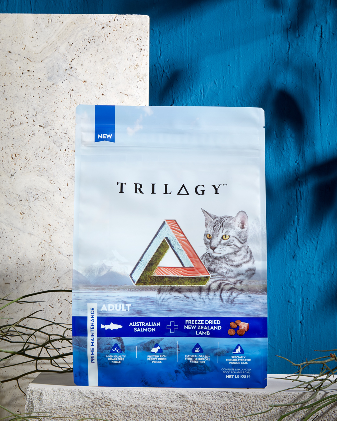 Trilogy 奇境 – 澳洲三文魚＋5%紐西蘭羊肺凍乾 無穀成貓糧 (護膚美毛配方) 5kg