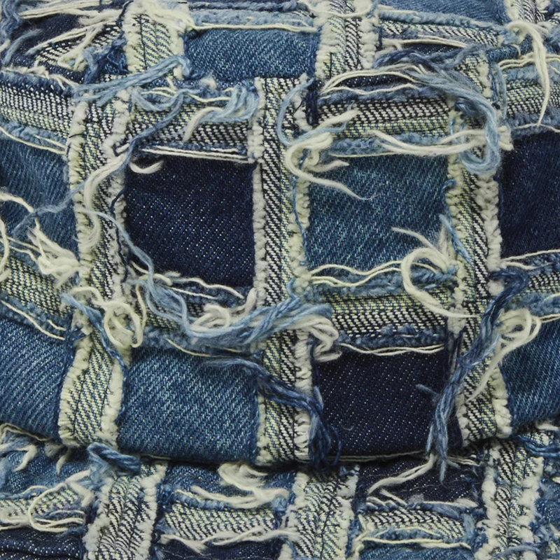 Supreme Frayed Patchwork Denim Crusher 