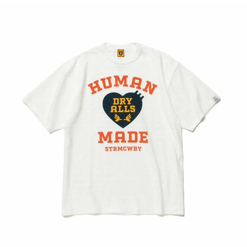 HUMAN MADE GRAPHIC T-SHIRT #08 愛心白HUMAN-64CM