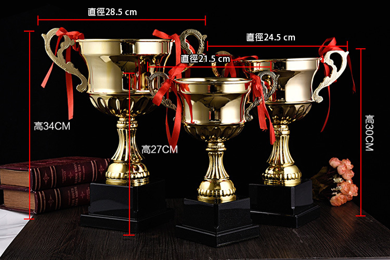 金屬獎杯 升級送彩色排版金貼 HK603