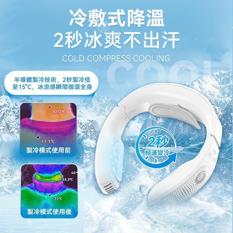 NEWEDO智能全身控溫超靜清新掛脖冷暖機 - 首批7月頭到貨