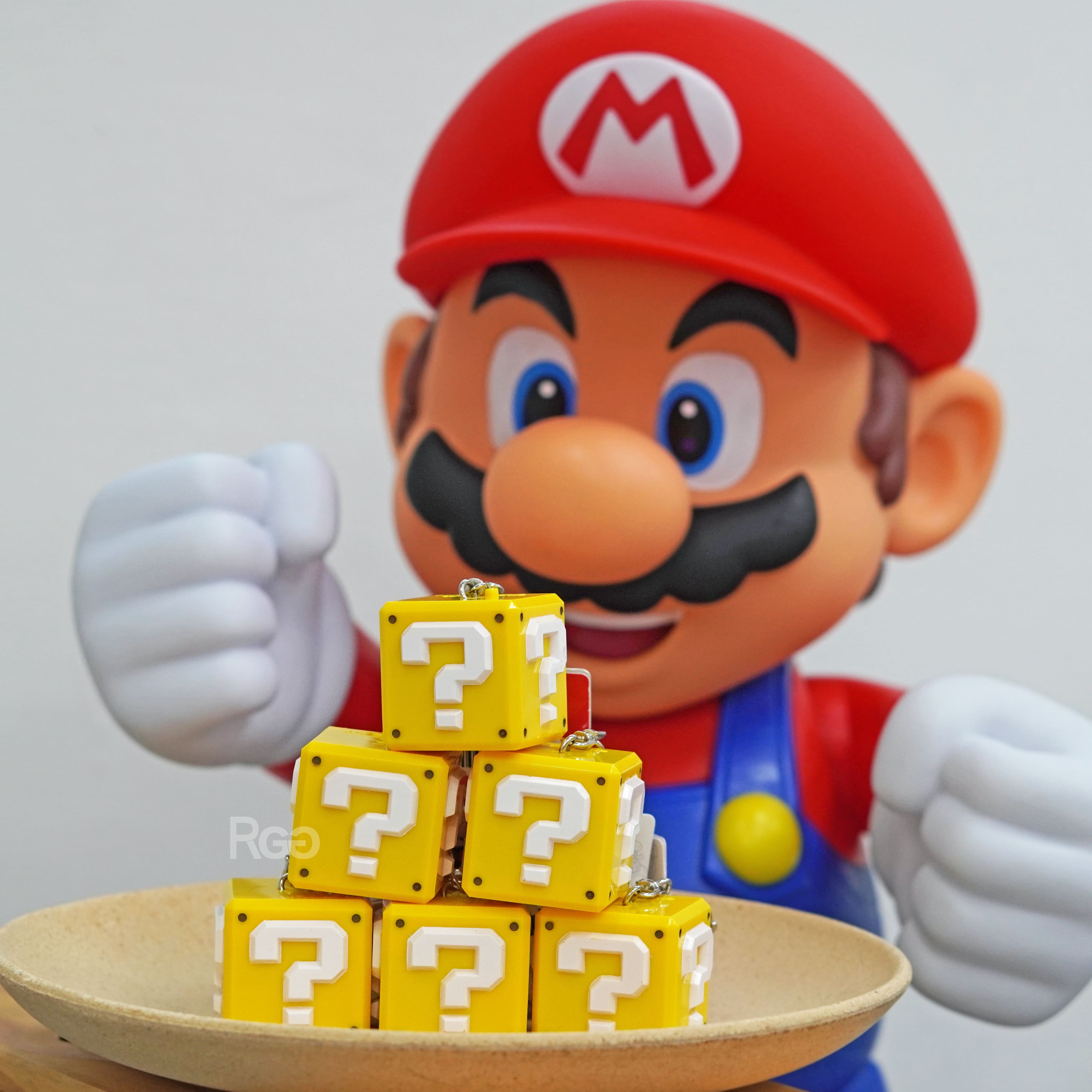 日本環球影城限定 瑪利歐 問號磚塊 聲效鑰匙圈