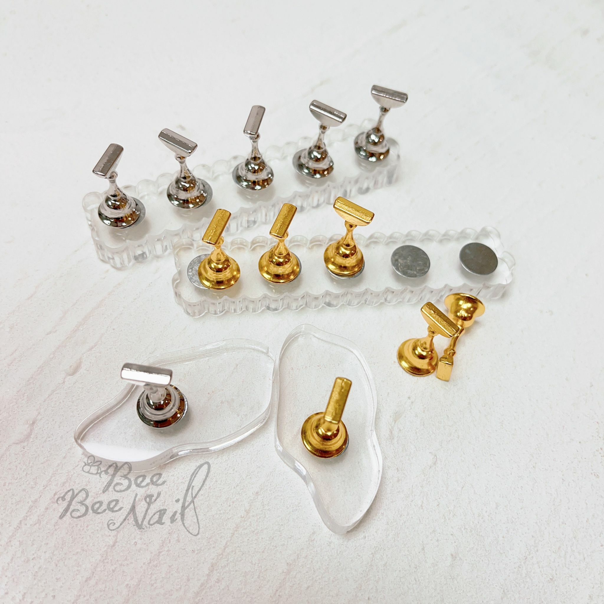 條形(5個)/單個-美甲練習底座/甲片座工具/甲片練習甲托-2款