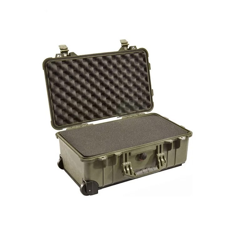 Pelican 1510 case with foam ODG Green