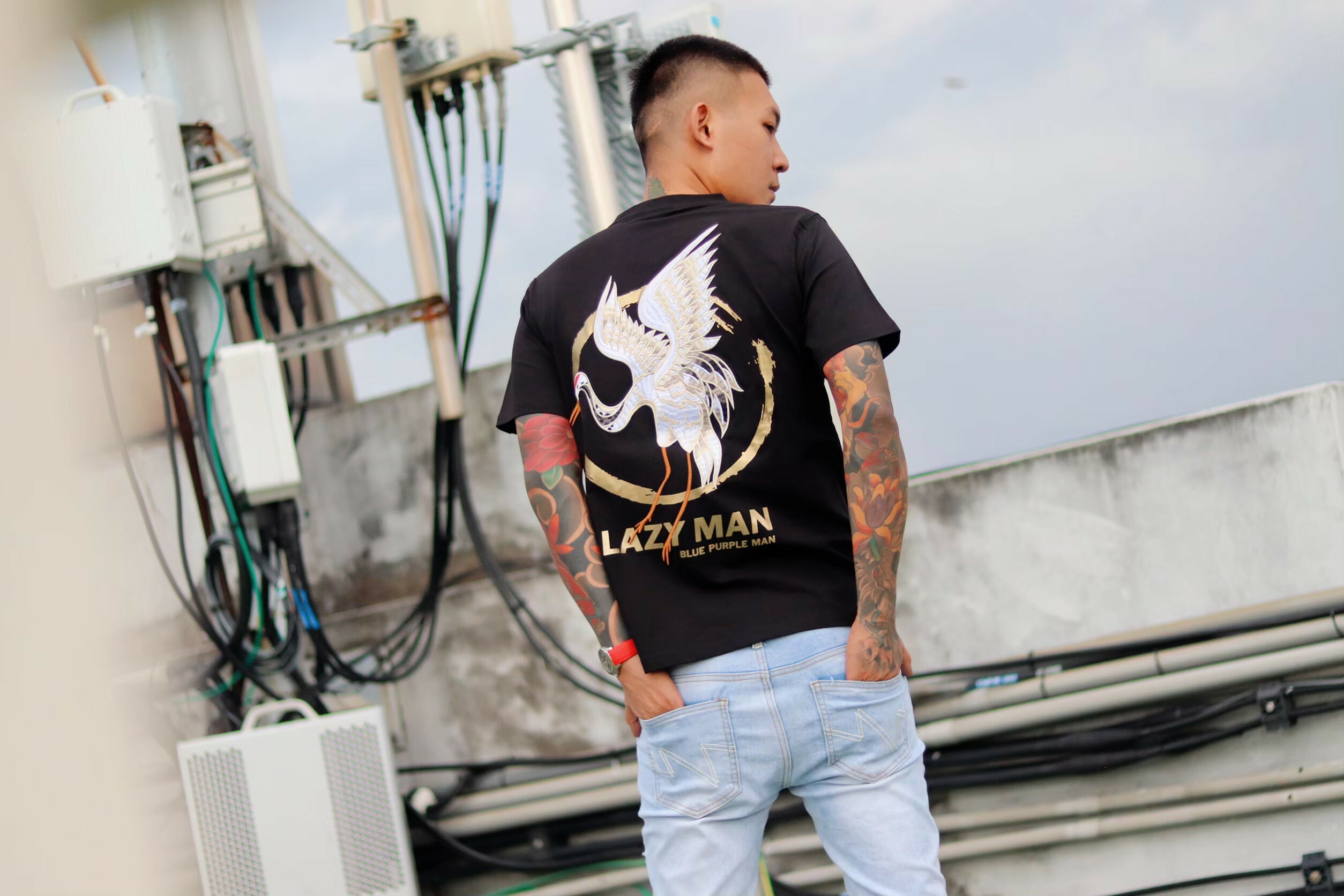 Lazy Man 第十四代 鶴  (刺鏽款)