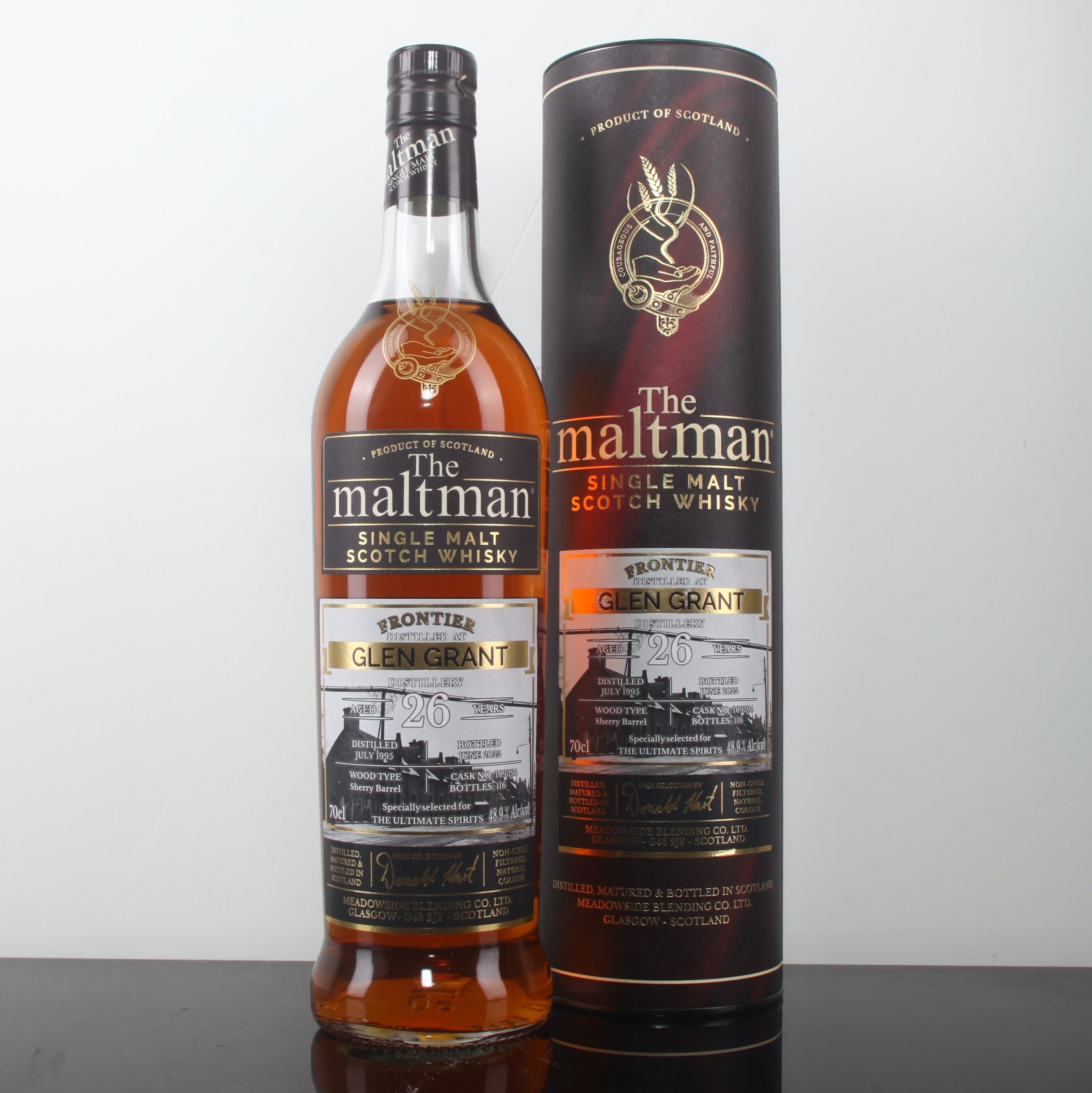 The Maltman Glen Grant 1995 26YO Sherry Barrel #109394 48.9%