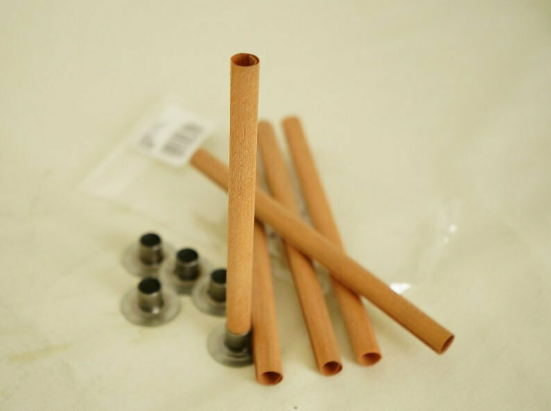 圓木製芯 【直径9.5mm×長127mm／附専用座金】