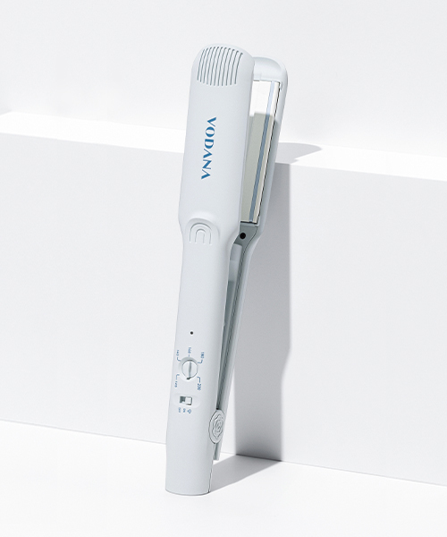 Vodana - moisture steam wide flat iron (blue grey)