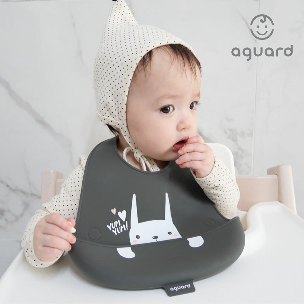 韓國 aguard 便攜口水肩 – 兔仔