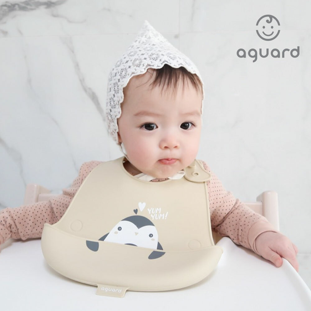 韓國 aguard 便攜口水肩 – 企鵝