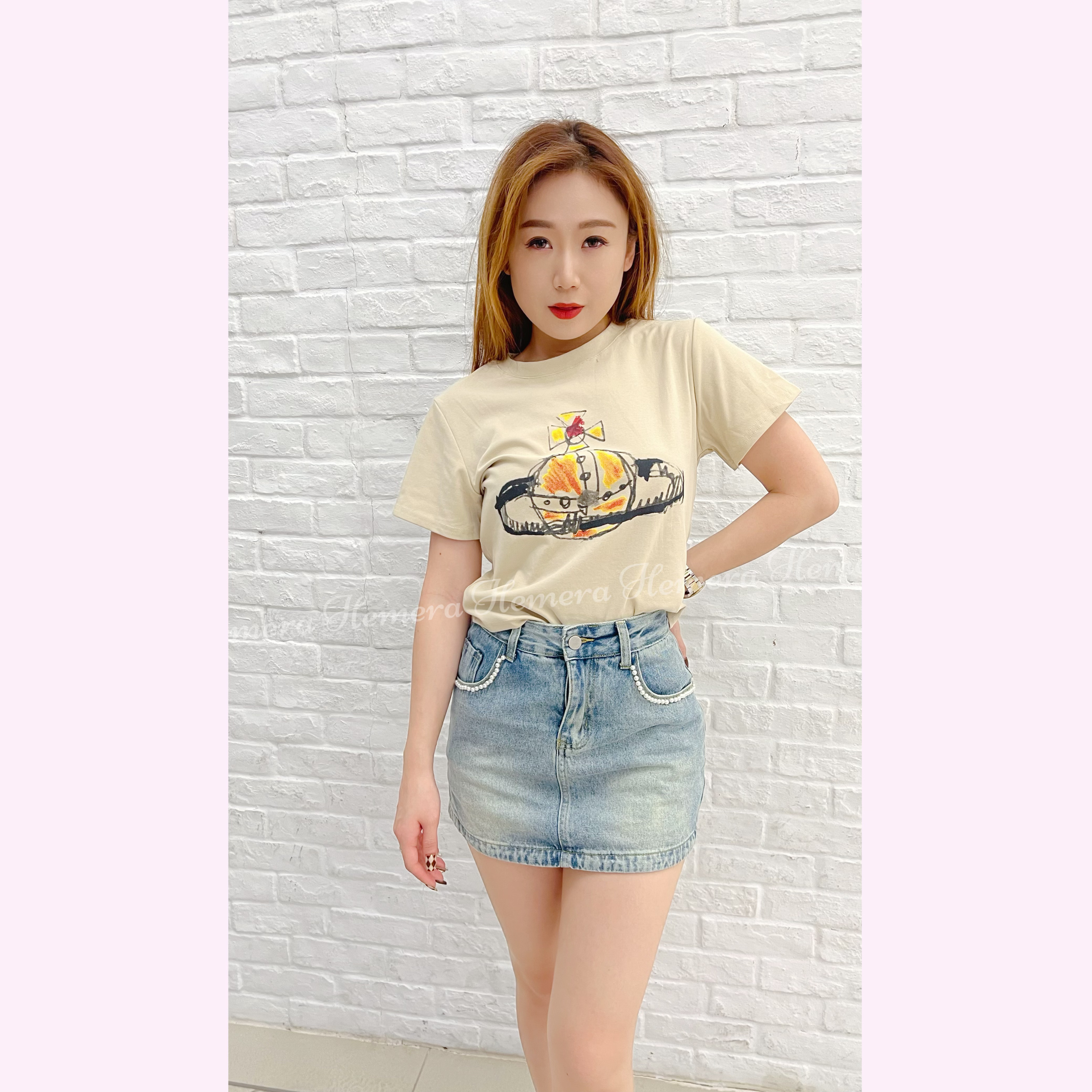 TP23W0634 星球短版T-SHIRT