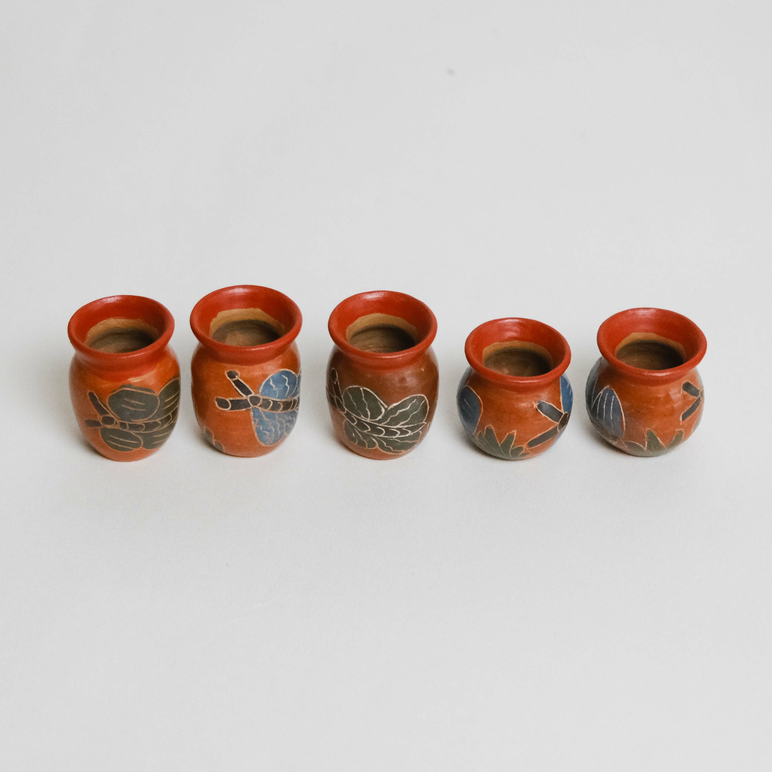 陶器｜陶瓶組 - 蝴蝶 ｜尼加拉瓜