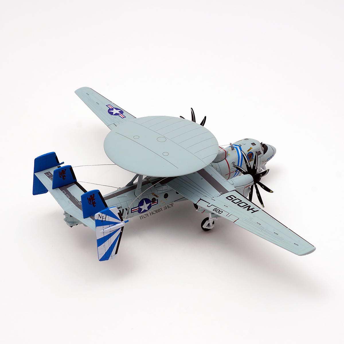 1:144《日本S14》E-2D Advanced Hawkeye U.S. NAVY VAW-121 "Blue Tails" 合金成品飛機模型
