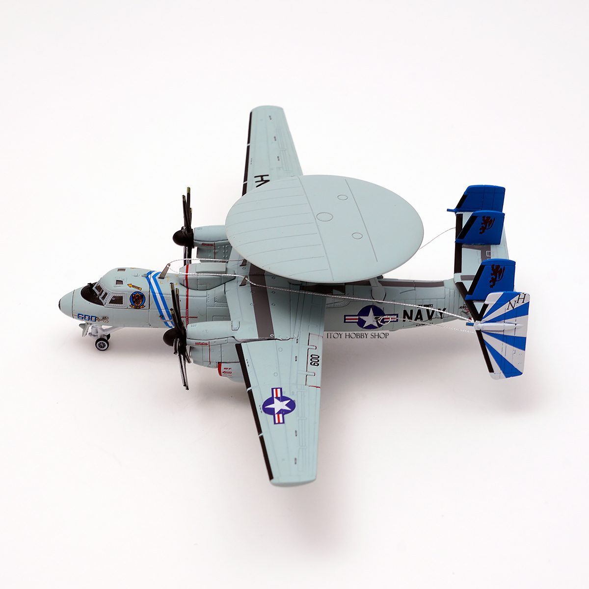 1:144《日本S14》E-2D Advanced Hawkeye U.S. NAVY VAW-121 "Blue Tails" 合金成品飛機模型