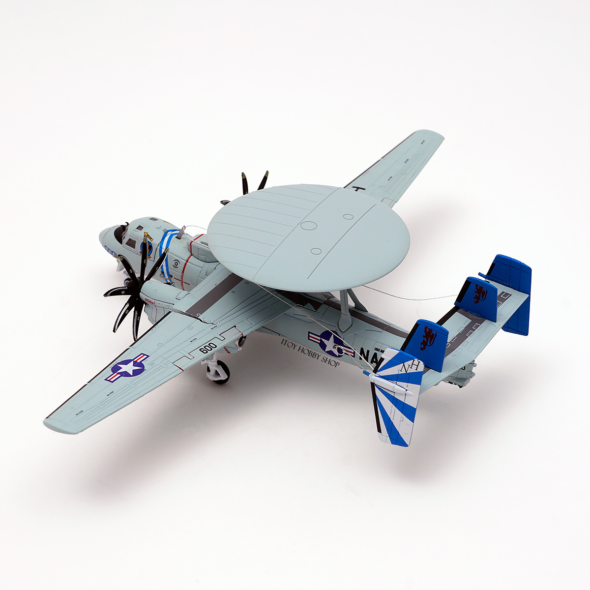 1:144《日本S14》E-2D Advanced Hawkeye U.S. NAVY VAW-121 "Blue Tails" 合金成品飛機模型