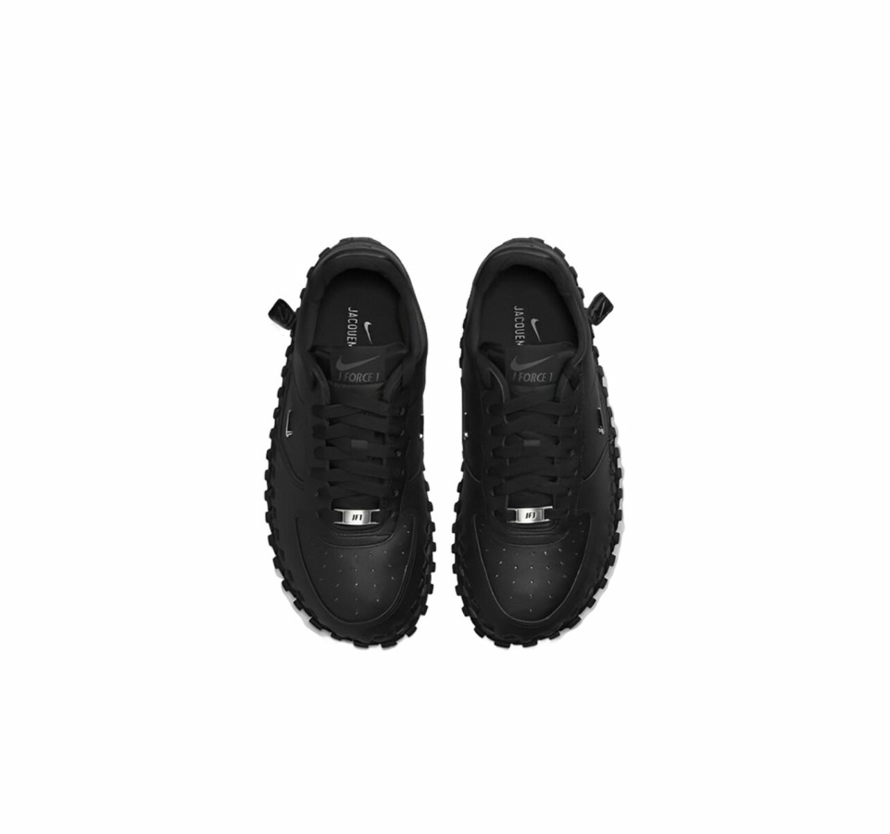 代購 Jacquemus x Nike J Force 1Low 編織 休閒鞋 女 黑 JUN-