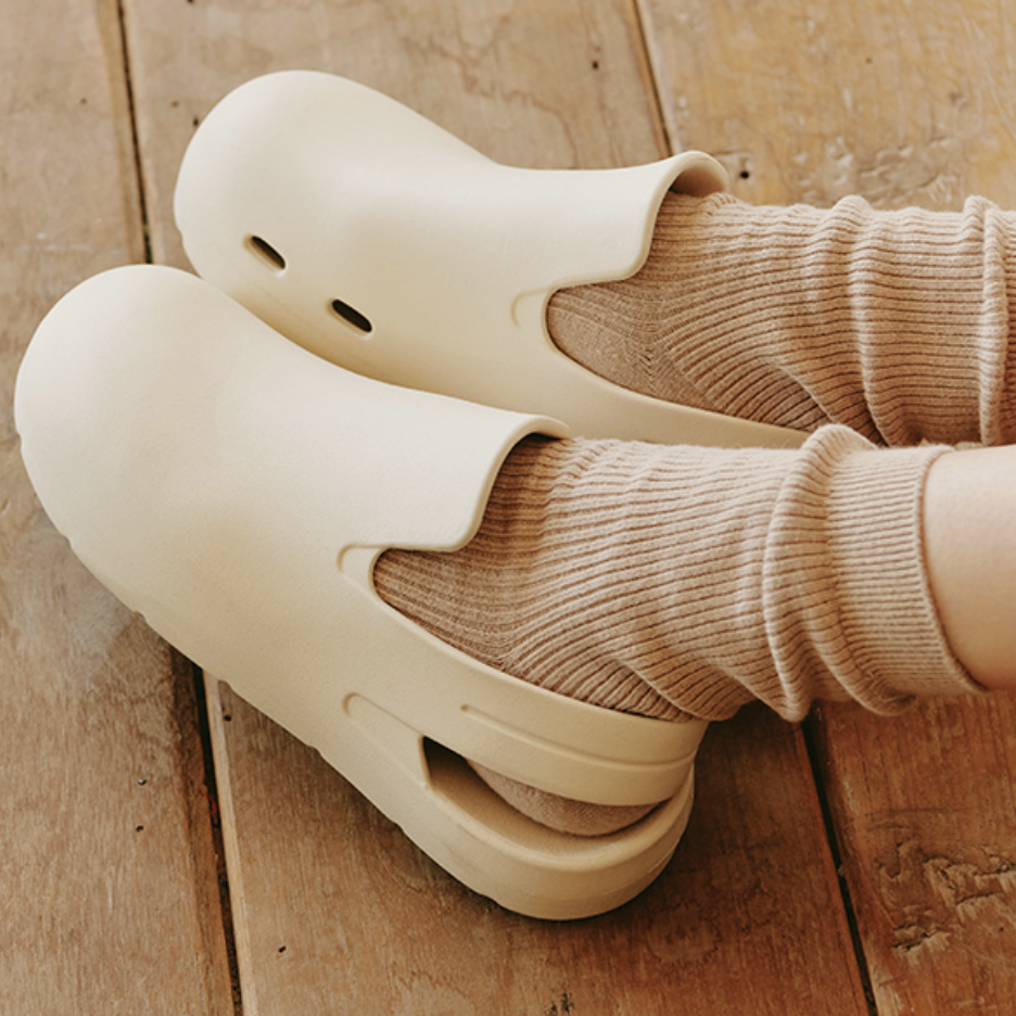 韓國 Folder Label 麵包鞋 涼鞋