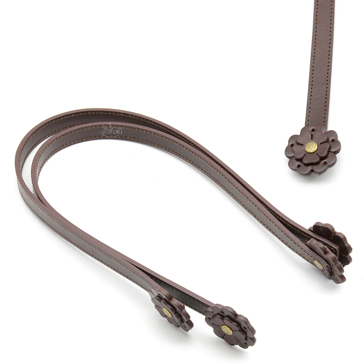 花朵真皮提把-有4色可選擇【55公分】