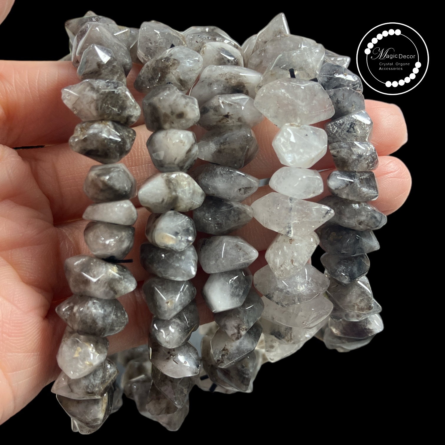 250823 - C66 巴基斯坦雙尖原石閃靈手串