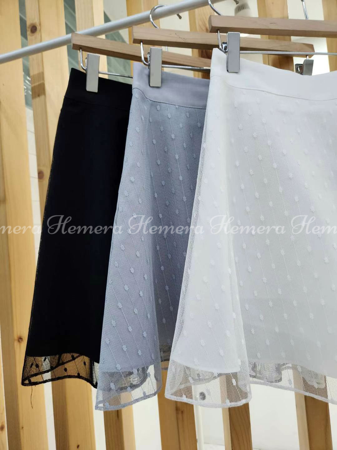 SK23W0630 波點裝紗傘裙褲