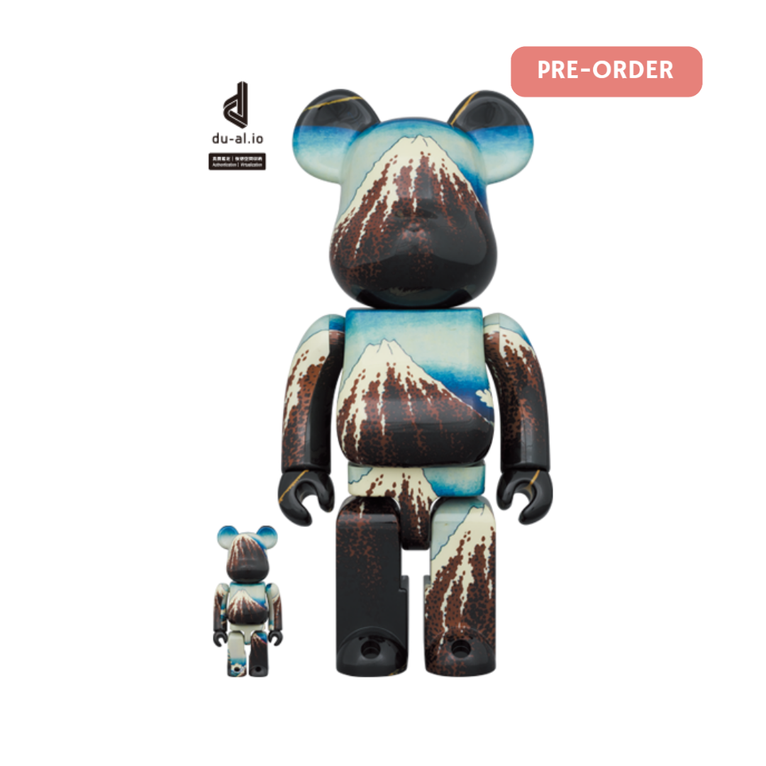 BE@RBRICK 葛飾北斎 「冨嶽三十六景 山下白雨」100％ & 400％