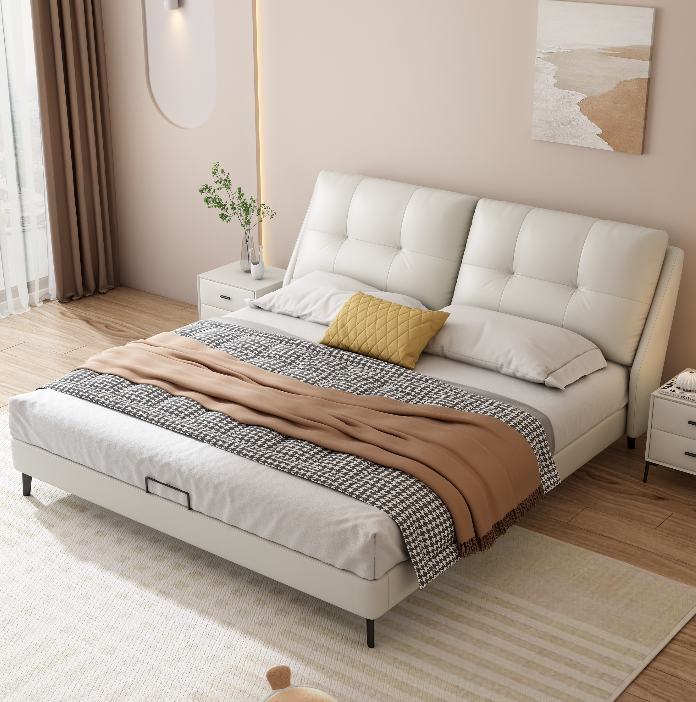 華夫軟包床架 AOZ-666