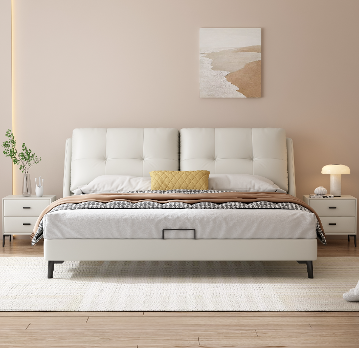 華夫軟包床架 AOZ-666