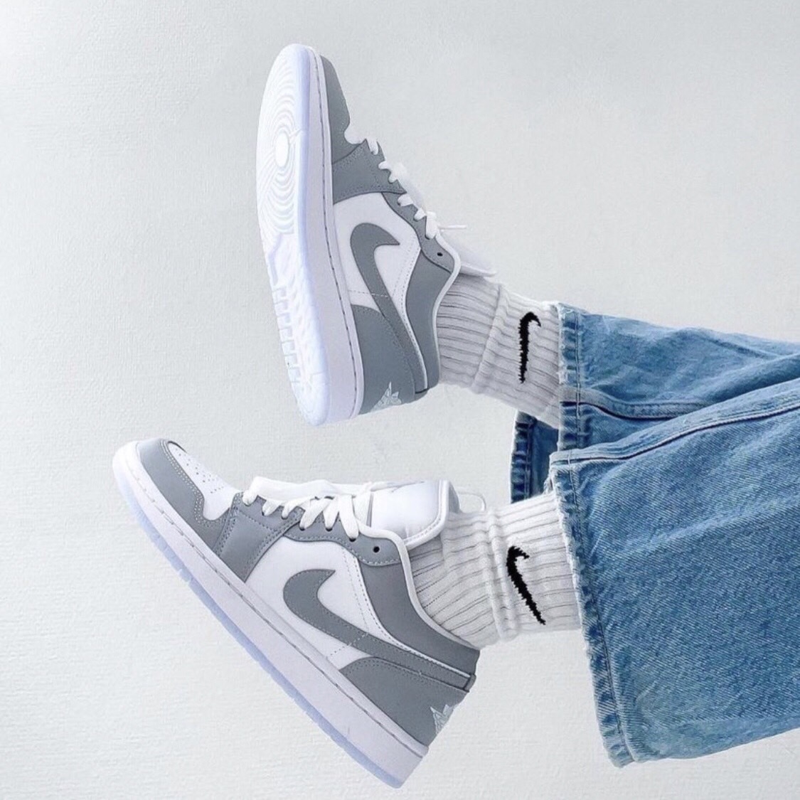 【APAIR】預購 部分現貨 Nike Air Jordan 1 Low "wolf grey" 小dior 小迪奧 灰白 DC0774-105