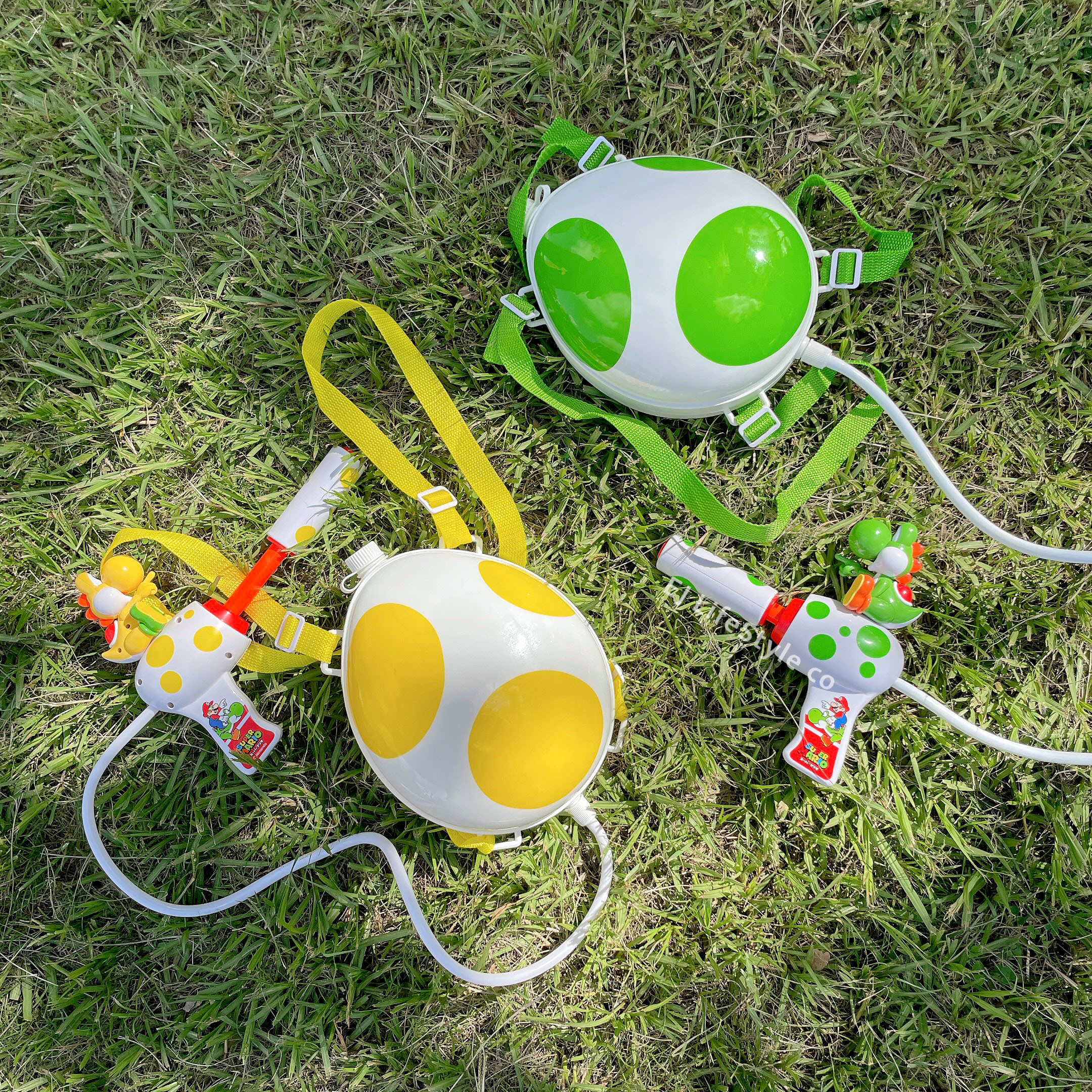 日本限定🇯🇵 超級瑪利歐 MARIO 耀西 烏龜蛋 水槍 黃 綠 夏日必備 / 現貨