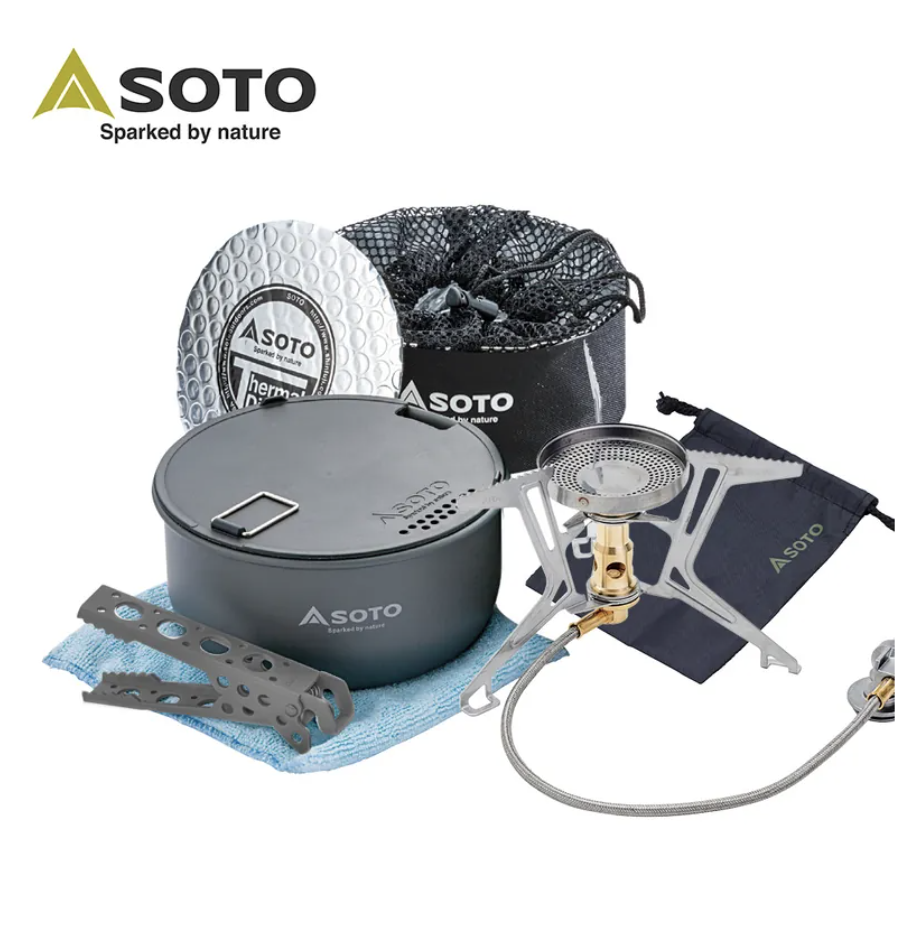 Soto SOD-331S Fusion Trek Combo 限量版防風登山爐頭連鍋具組