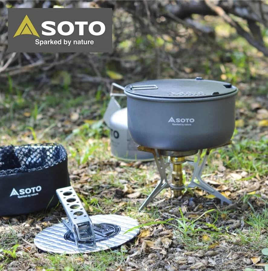 Soto SOD-331S Fusion Trek Combo 限量版防風登山爐頭連鍋具組