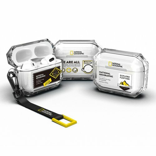 National Geographic AirPods Pro/Pro 2 Crystal Bumper Wappen Case