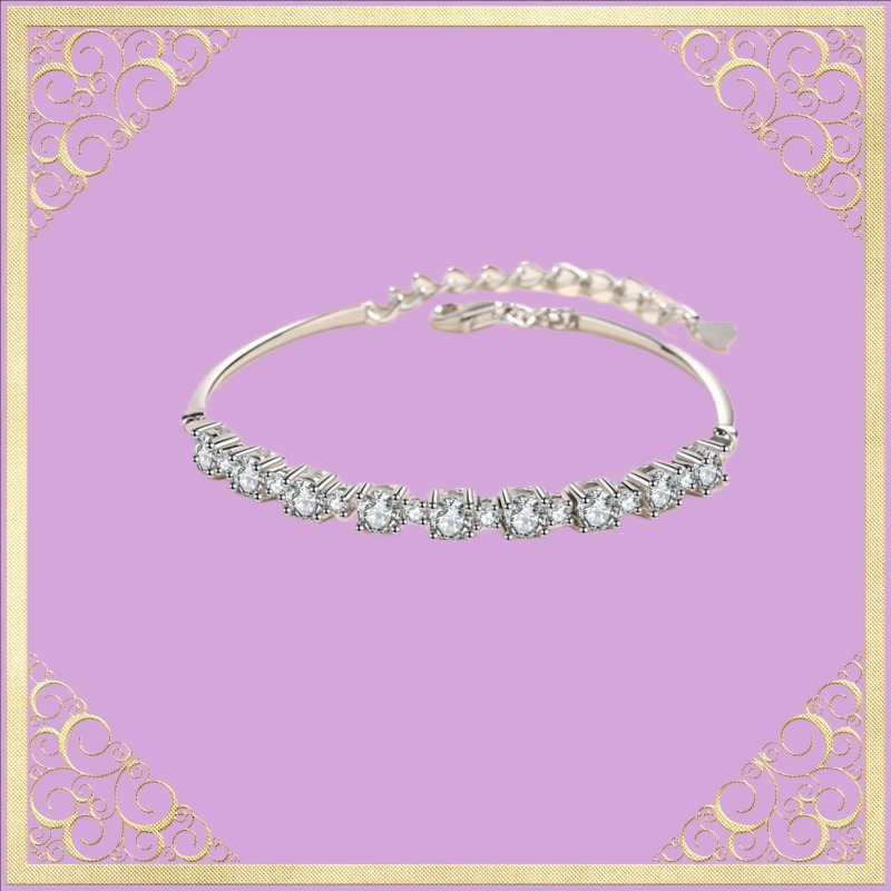 莫桑鑽2.7卡手鐲    B2.7C006