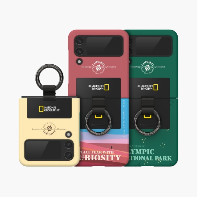 National Geographic Galaxy Z Flip 4 Ring Strap Case