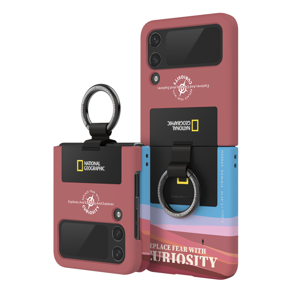 National Geographic Galaxy Z Flip 4 Ring Strap Case