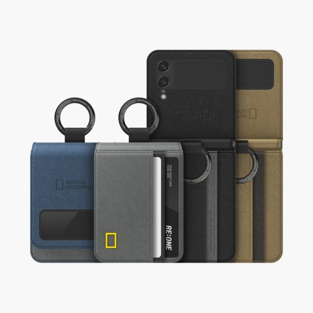 National Geographic Galaxy Z Flip 4 Business Wallet Case