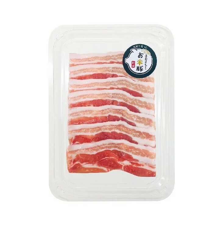 日本宮崎大米豚去皮腩肉片 150g (火鍋片）