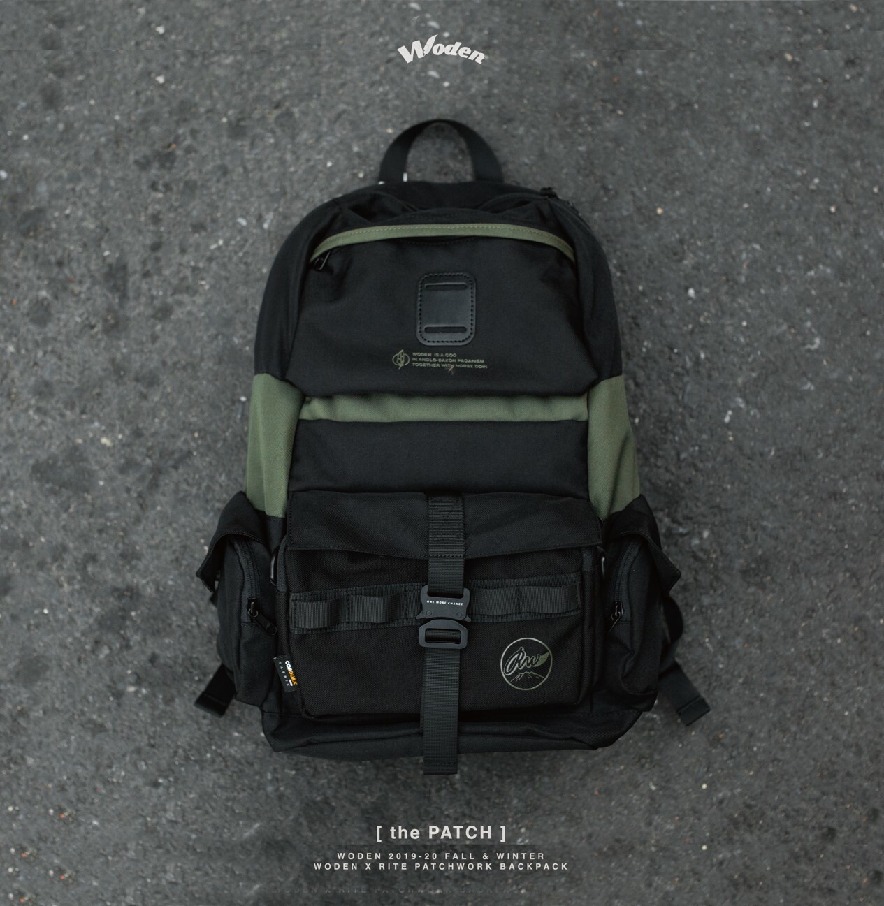 WODEN 2019-20F/W Patchwork Backpack (黑色款)