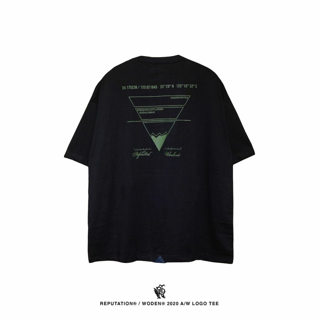 REPUTATION® / WODEN® 2020 A/W LOGO tee 黑