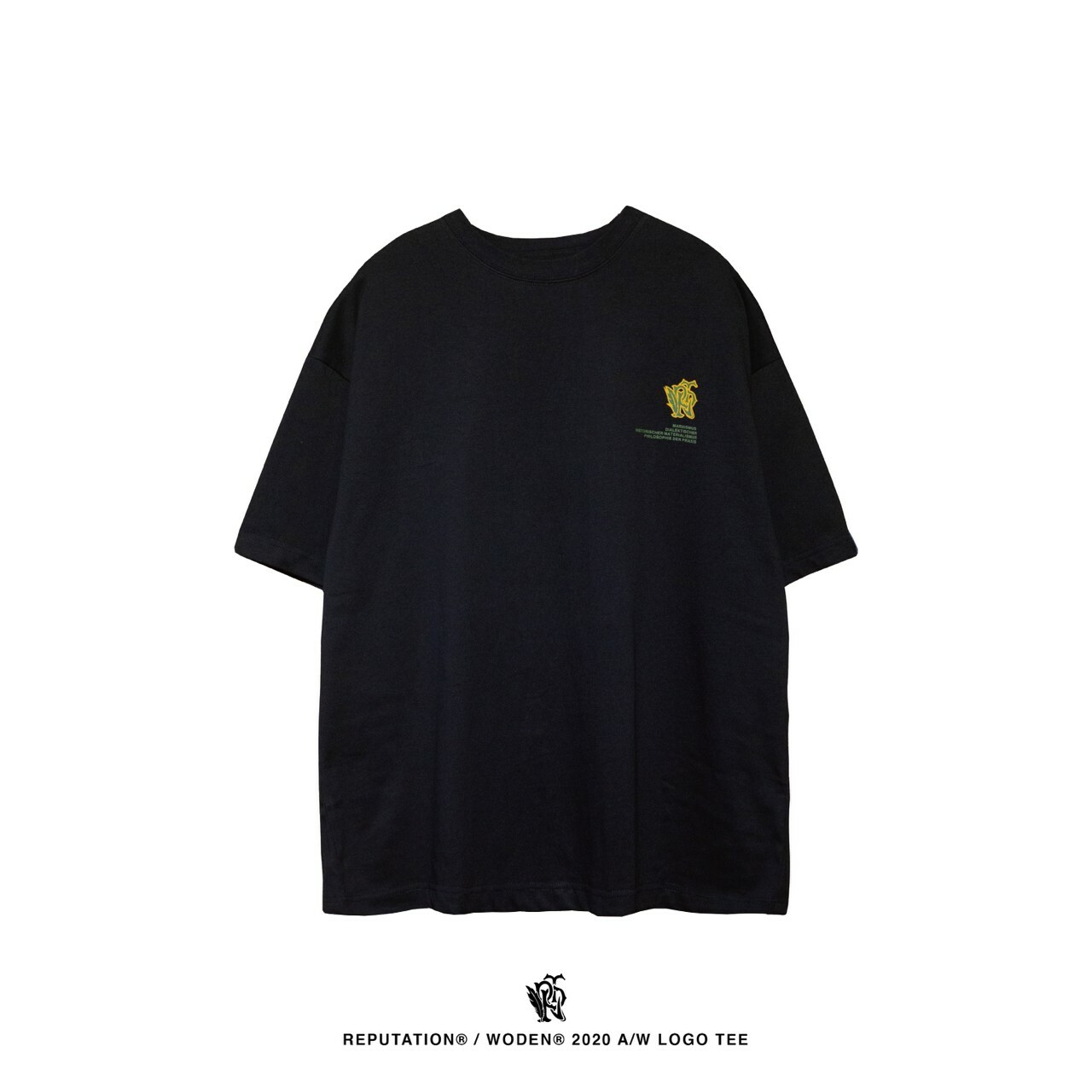 REPUTATION® / WODEN® 2020 A/W LOGO tee 黑