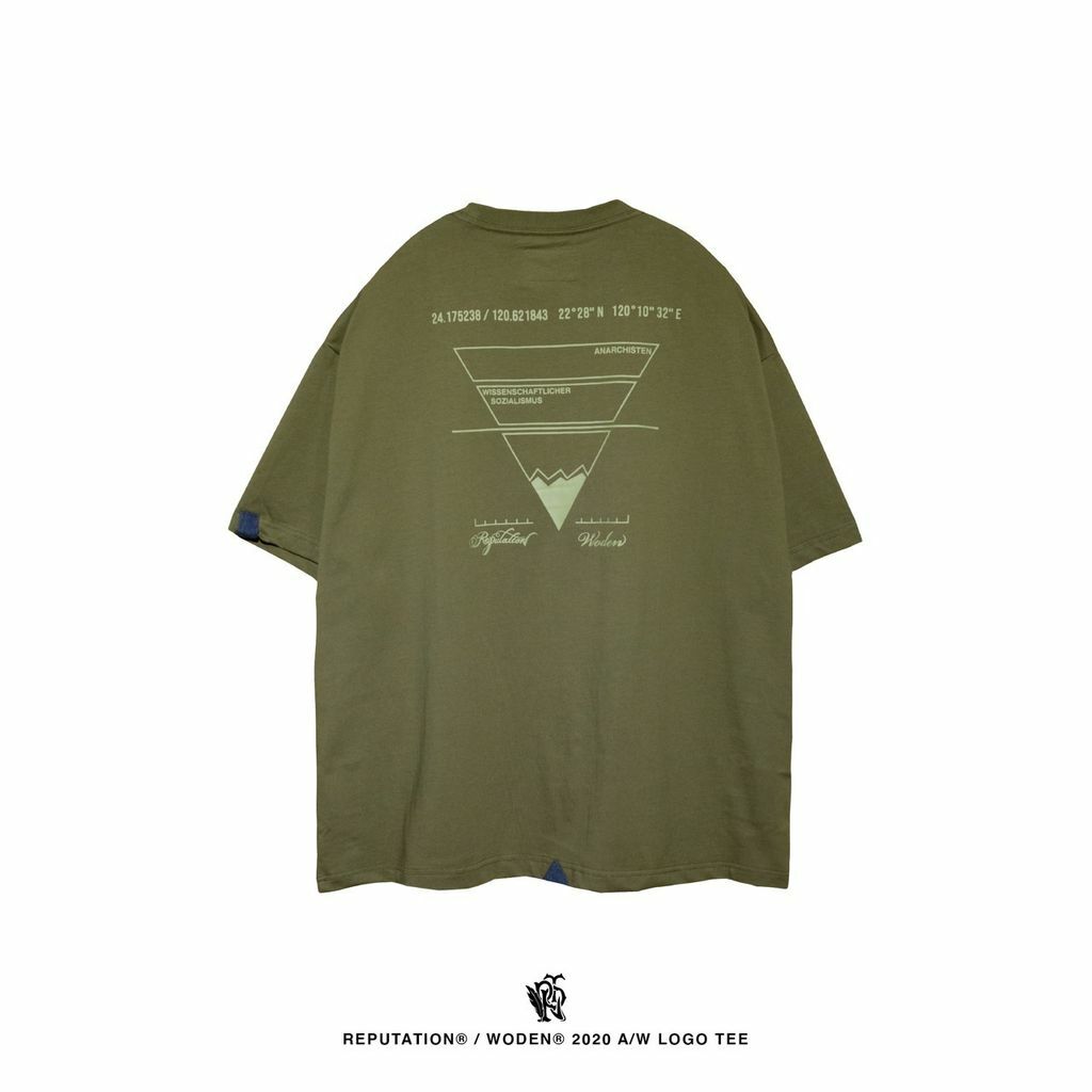 REPUTATION® / WODEN® 2020 A/W LOGO tee 綠