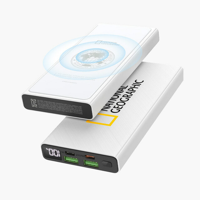 National Geographic 22.5W PD Fast Wireless Charging Auxiliary Battery 10,000mAh
