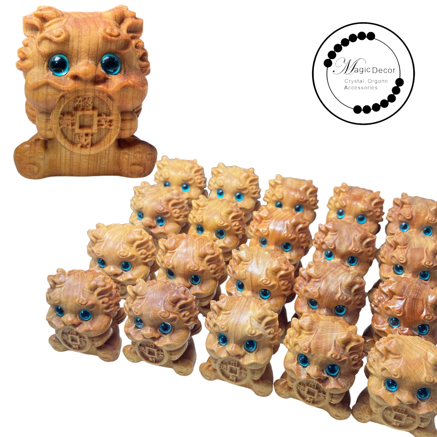 240414 - D76 高油崖柏木QQ咬金獸擺件（小）