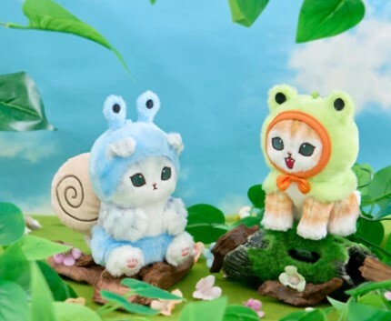 Mofusand貓 6月新款 長毛種 青蛙/蝸牛公仔