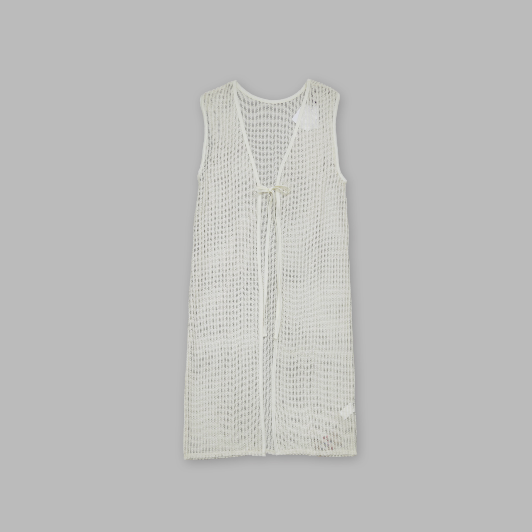 J.P.L. 開襟繫帶網格長罩衫 ‹ 2 Way › ╭ 3色 ╮