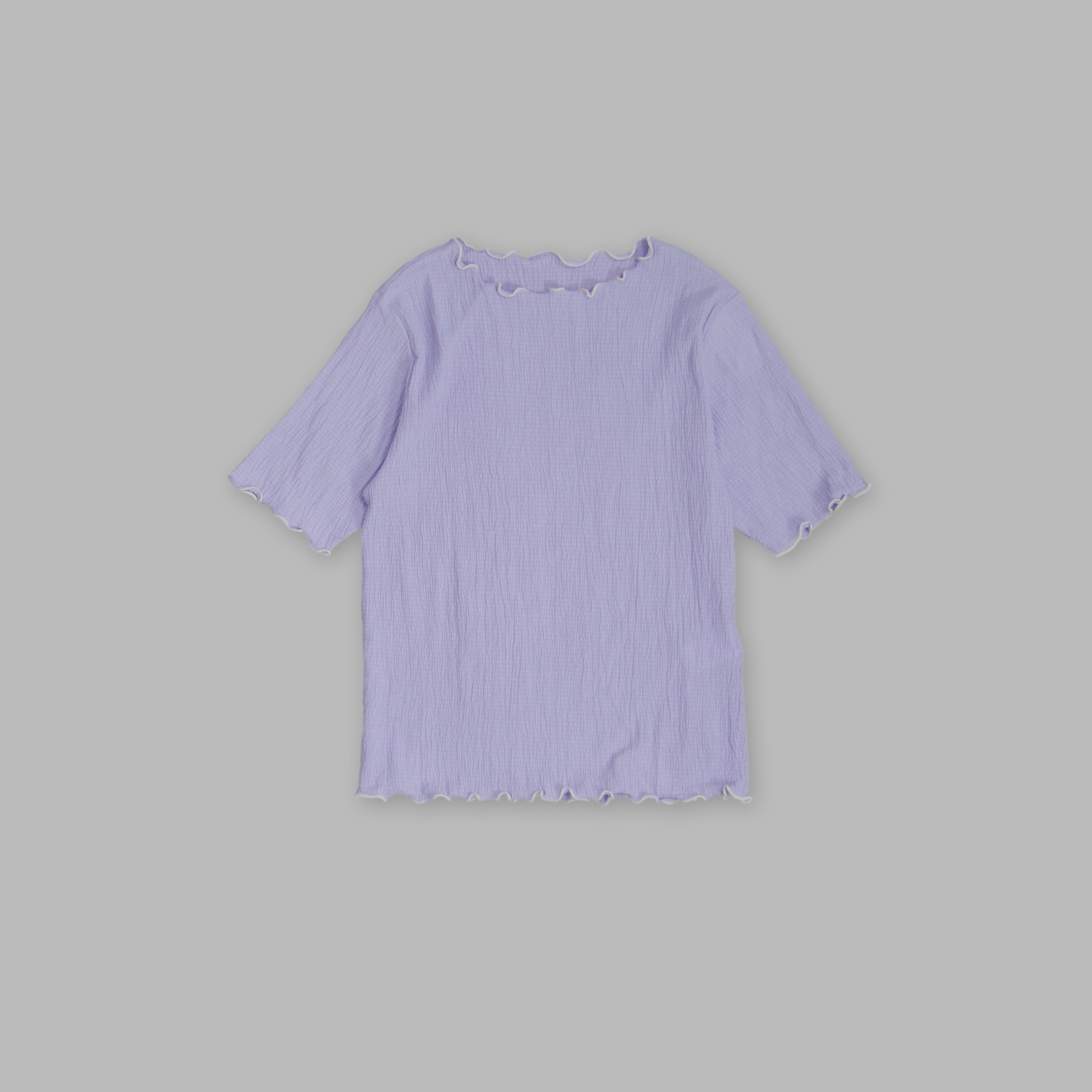 J.P.L. 捲邊抽褶短版上衣 ╭ 2色 ╮